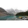 cuadros modernos fotografía lago y canoas - Canadá