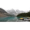 Landscapes painting photography lake and canoes - Canada