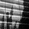 Quadre fotografia urbana ciutat reflexe d'un edifici a New York