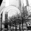 Tableau photographie urbain entrée sud twin towers à New York