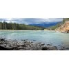 Landscapes painting photography stones in the river Frasser -