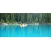 Landscapes painting photography canoe on the lake - Canada