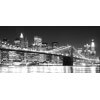 Tableau photographie urbain Brooklyn bridge B/N