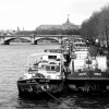 Urban painting photography boats on the Seine