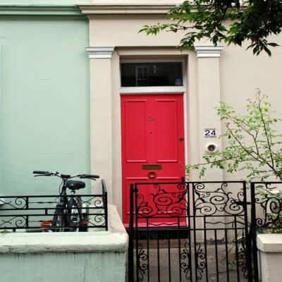 Urban painting photography door in Kensington