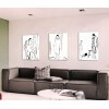 modern figurative  paintings for the living room-woman sitting