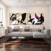 quadres moderns  abstractes pel menjador o sala d'estar-cop de vent