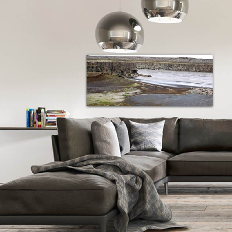 Tableau photographie paisajes rivière en calme - Islande