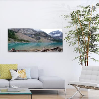 Landscapes painting photography lake and glacier - Canada