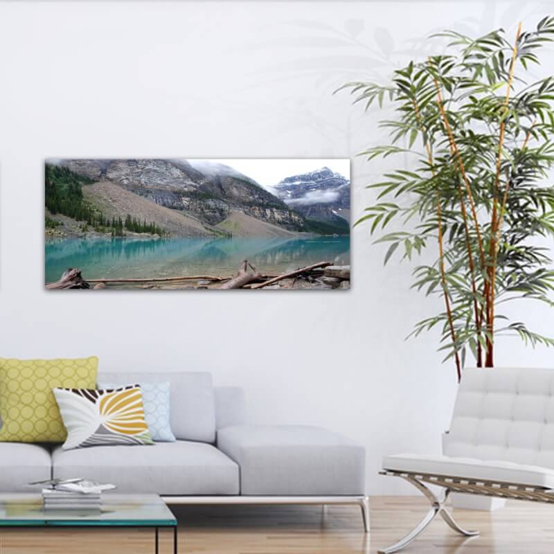 Landscapes painting photography lake and glacier - Canada