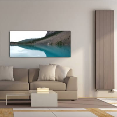 cuadros modernos fotografía reflejo en el lago Moraine - Canadá