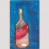 cuadros modernos abstractos bodegones para el salón-díptico fondo de botella