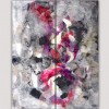 modern abstract paintings fot the living room-vertical diptych discernment