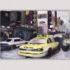 abstract urban paintings-traffic in New York