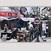 abstract urban paintings-market in New York