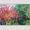 modern Landscape paintings for the bedroom-trees in autumn