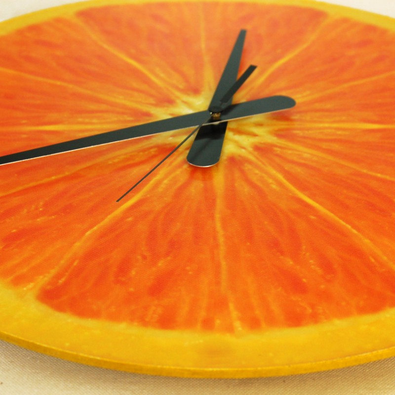 kitchen wall clock orange design grecaridea