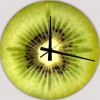 kitchen wall clock kiwi design