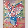 modern flower painting for the bedroom -almond flower bouquet