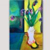 modern flower paintings-composition