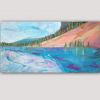 modern Landscape painting for the bedroom-lake reflection I