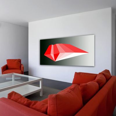 minimalist modern geometric paintings to decorate the living room-Polyhedron