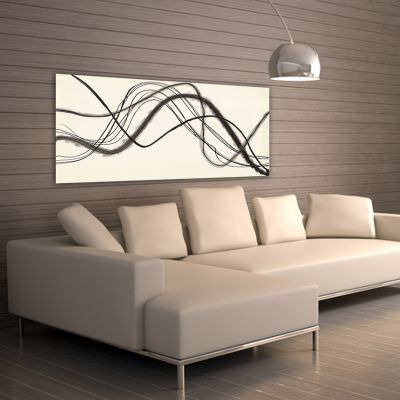 Geometric minimalist modern paintings to decorate the living room-trajectory