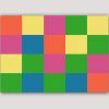quadre abstracte minimalista geomètric pel dormitori-seqüència multicolor