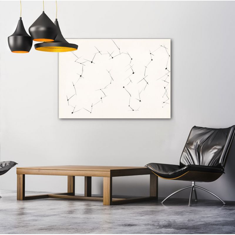 Tableaux minimalistes modernes géométriques pour le salon-les connexions