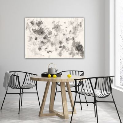 minimalist geometric abstract paintings to decorate the dining room-nebula