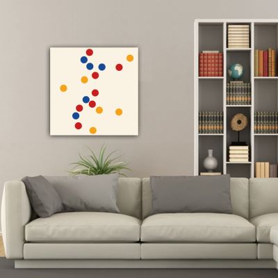 Cuadros modernos minimalistas geométricos para el salón-concentración de círculos de colores