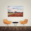 modern landscape paintings for the living room-plowed fields II