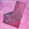 cuadro moderno abstracto para el comedor -transparencia rosa