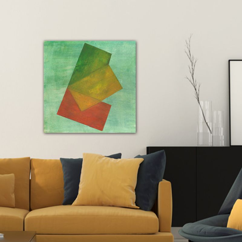 abstract painting-green transparency