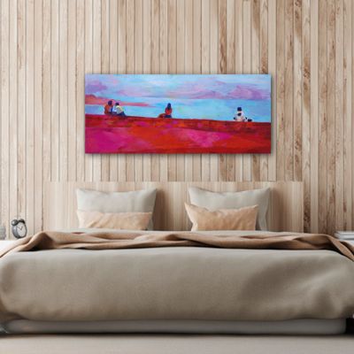 modern urban paintings for the bedroom -la Concha, San Sebastián