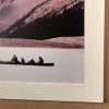 quadre foto "canoa en el lago" 100 x 52 cm.