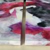 abstract modern painting for the bedroom-vertical diptych discernment