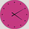 horloges murales modernes design fuchsia