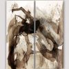 abstract modern painting-vertical diptych digress