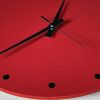 modernes horloges murales design rouge grenat