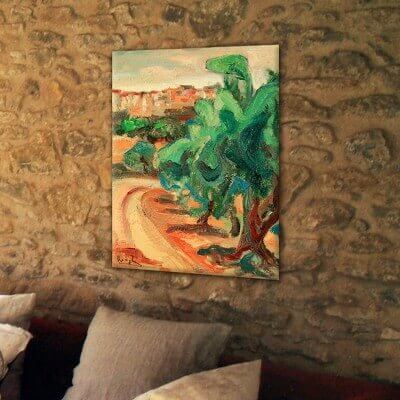 Landscape modern paintings for the diving room-path