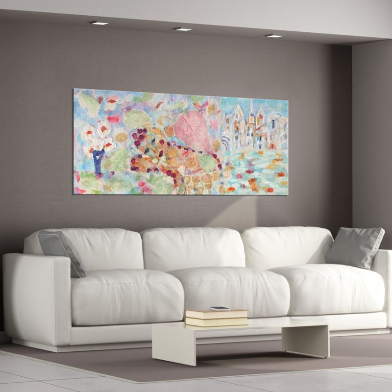 modern abstract paintings for the living room-melancholia