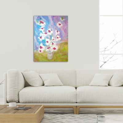 modern flower paintings-orchides lll