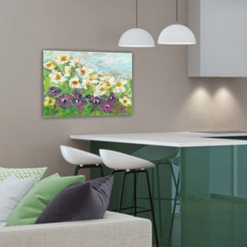 modern floral painting to decorate the living room-divertimento