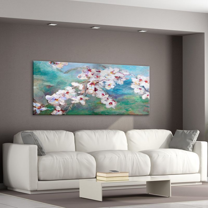 cuadros modernos de flores para el salón-flor de almendro