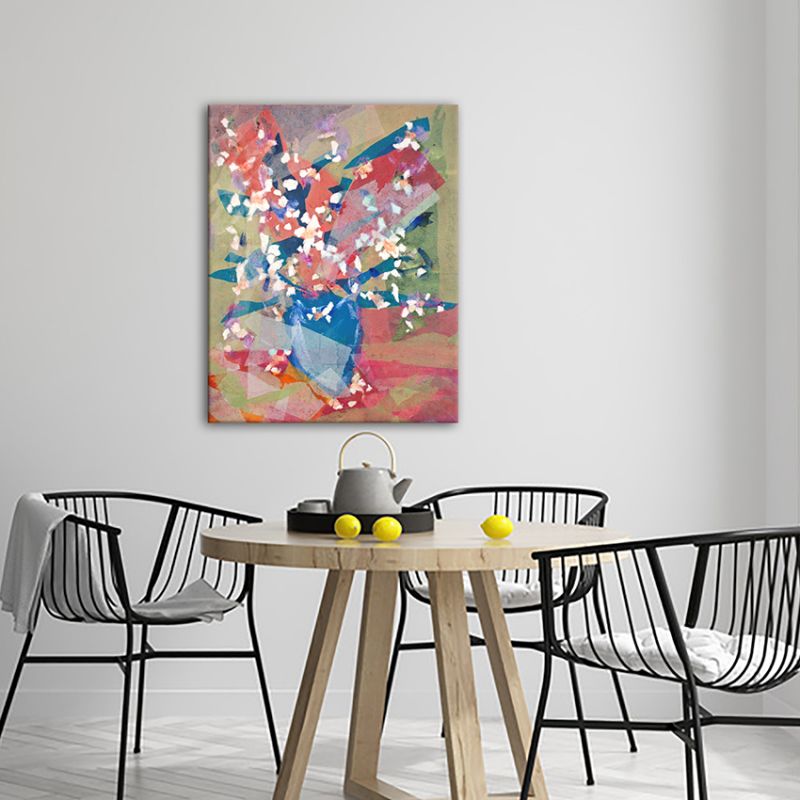 modern flower paintings for the living room-almond flower bouquet