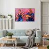 modern figurative paintings-duet of musicians