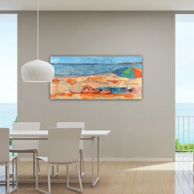 cuadro moderno de verano para decorar tu comedor- relax