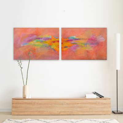 abstract paintings-diptych dreams