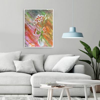 lily flowers modern painting
